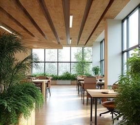 Bureaux modernes éco-conçus pour entreprises à Lyon